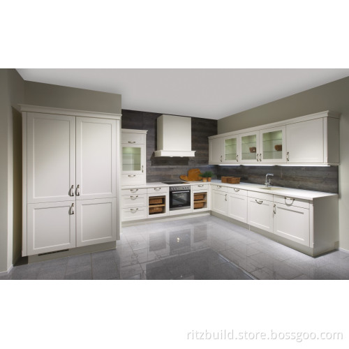 American Style White Oak Solid Wood Kitchen Cabinet